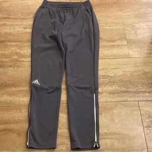 Adidas Men's Climalite Black Warm-Up Track Pants Joggers Size M Lower Side Zip
